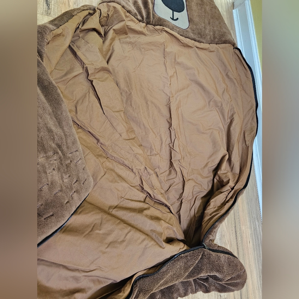 WONDER AND WISE BY ASWEETS Brown BearSleeping Bag - Picture 16 of 16
